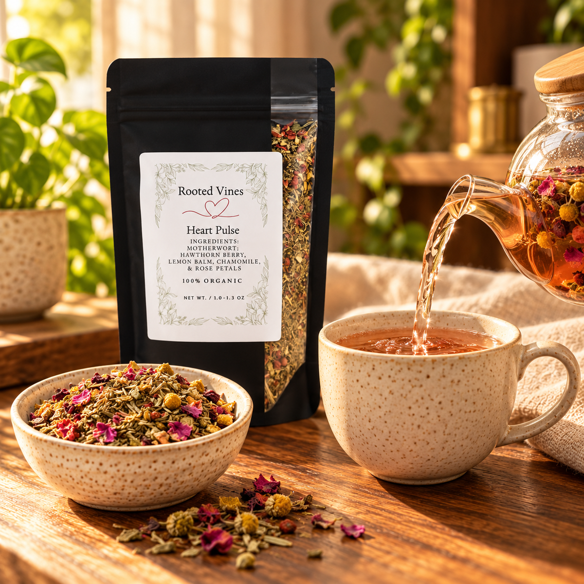 Heart Pulse Herbal Tea 06 pouring