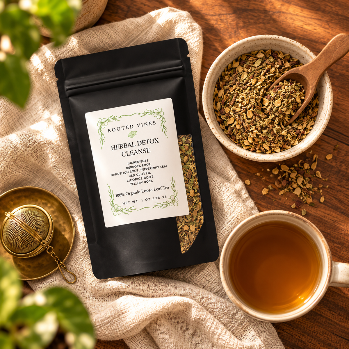 Herbal Detox overhead tea ritual