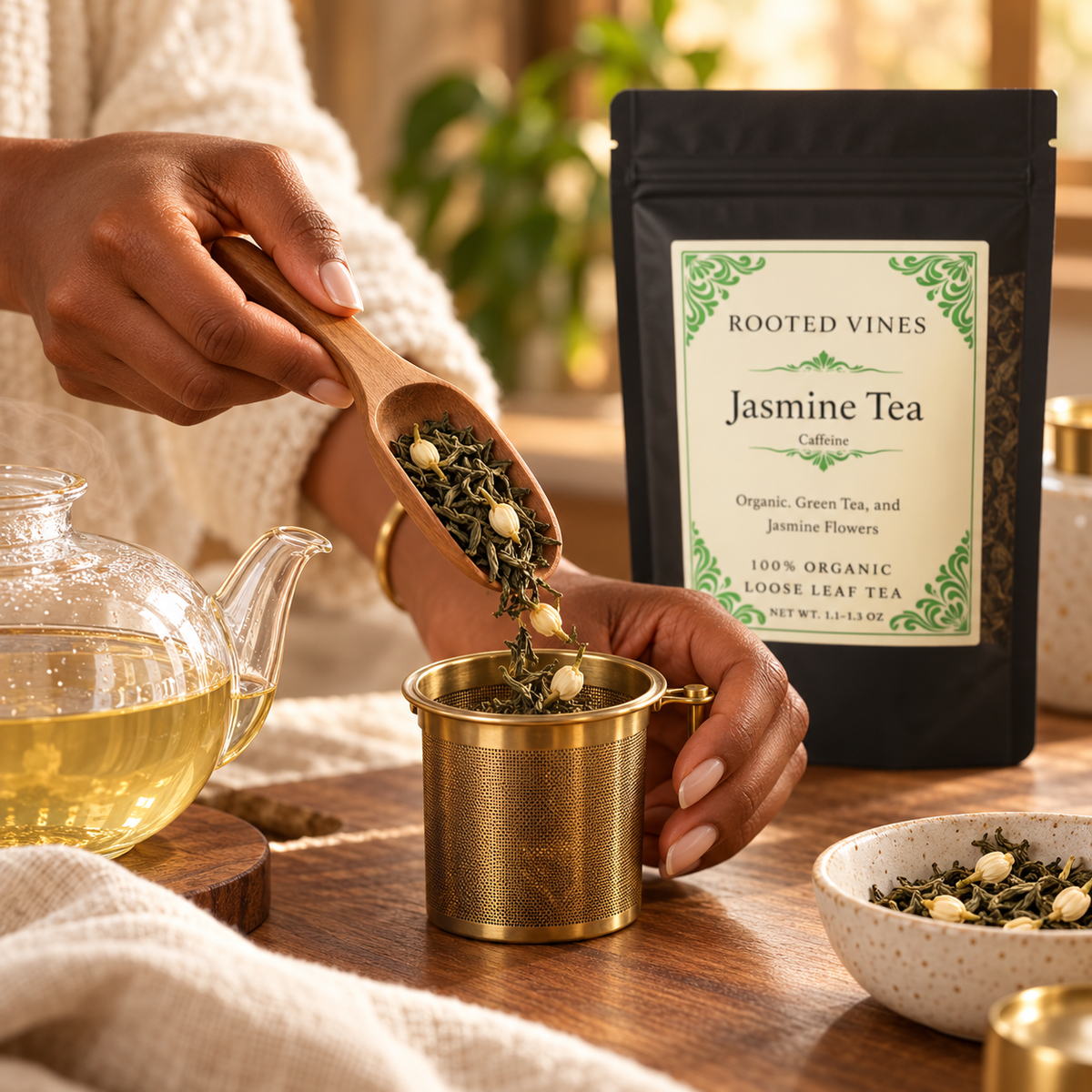 Jasmine Green Tea 04 preparation