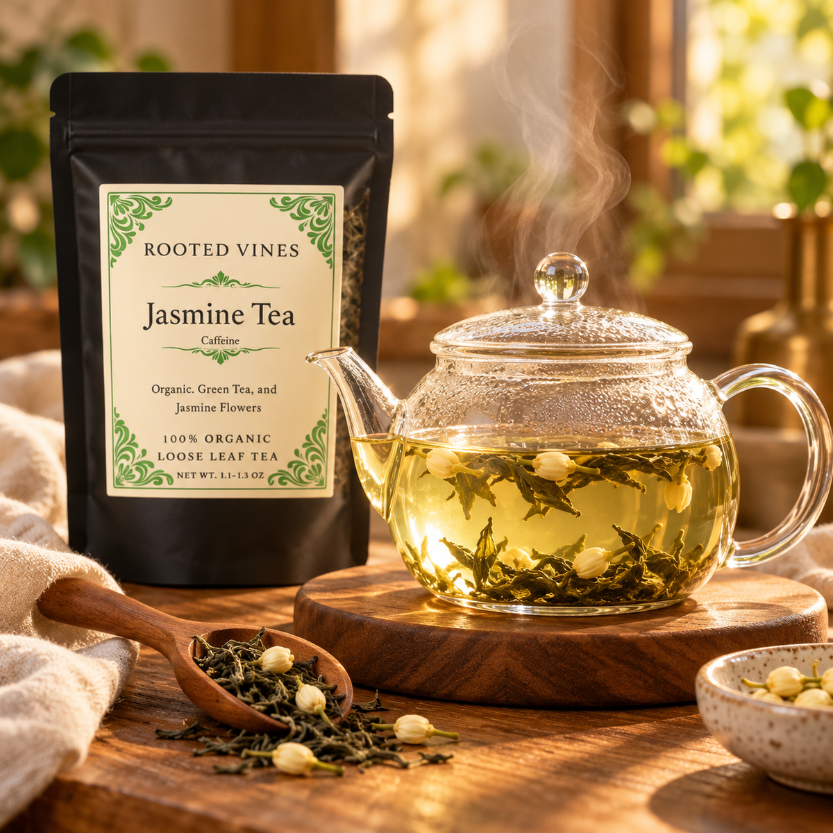 Jasmine Green Tea 05 steeping