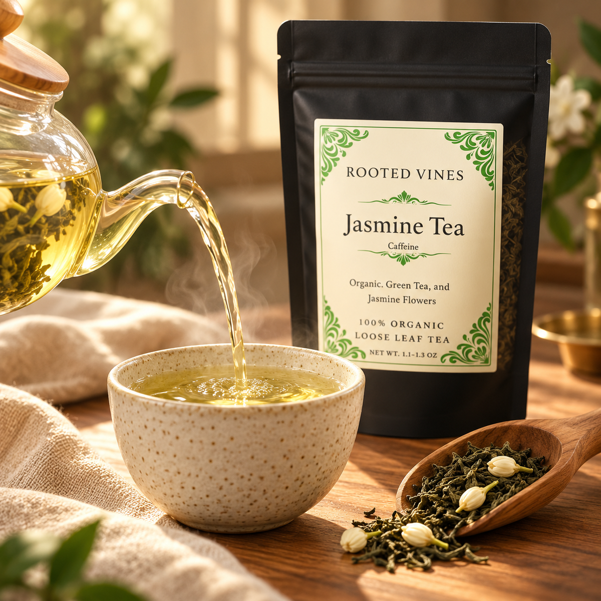 Jasmine Green Tea 06 pouring