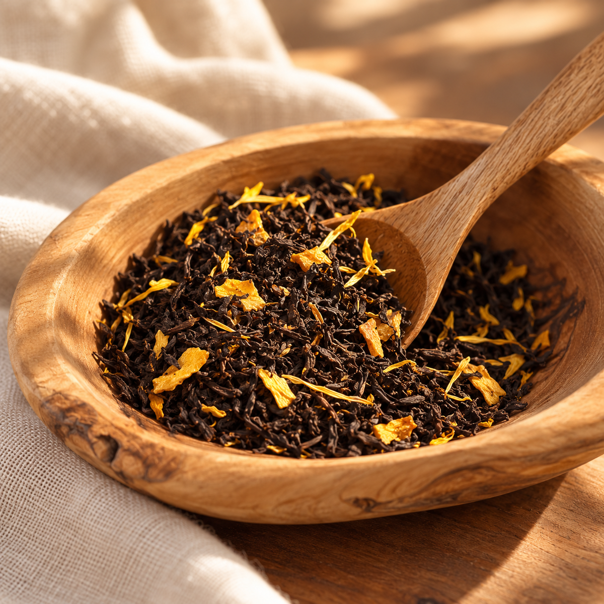 Mango Black Tea 02 ingredient macro
