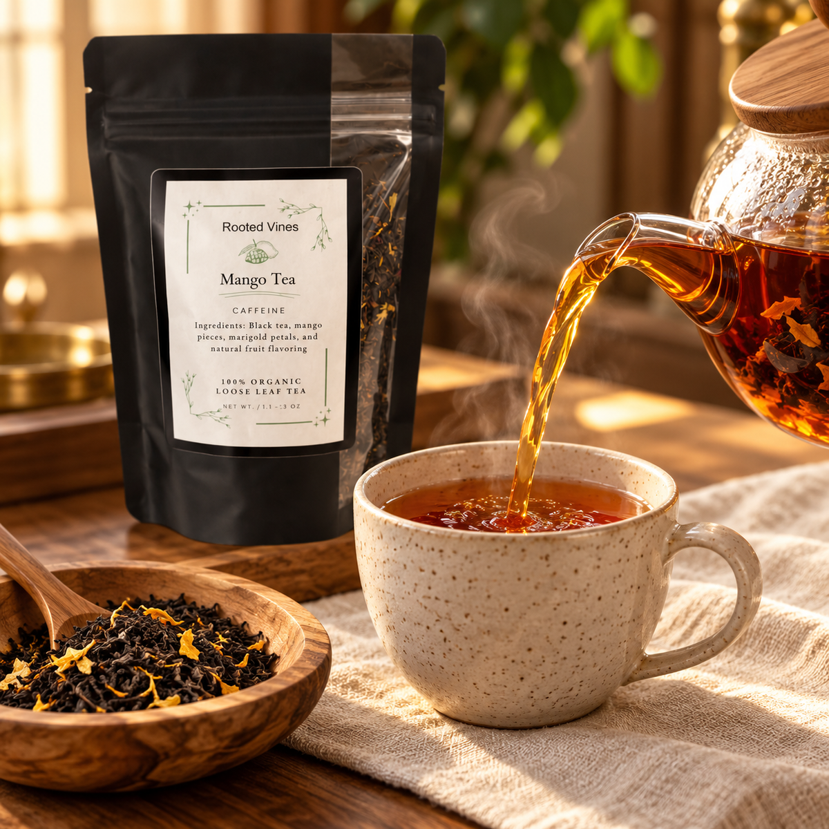 Mango Black Tea 06 pouring