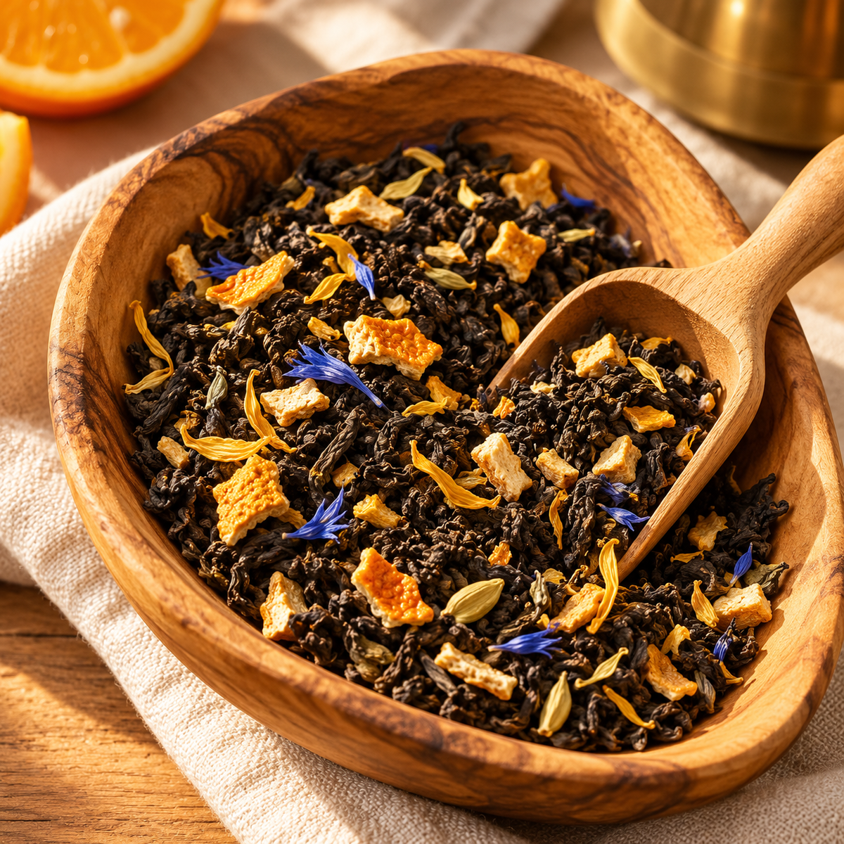 Orange Cream Oolong Tea 02 ingredient macro