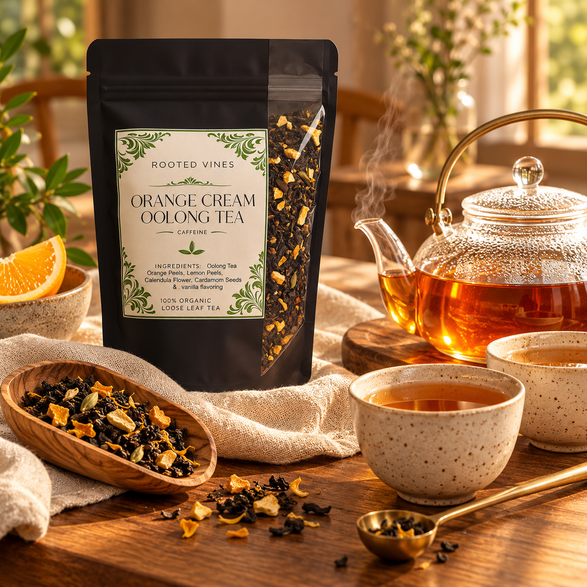 Orange Cream Oolong Tea 08 complete ritual
