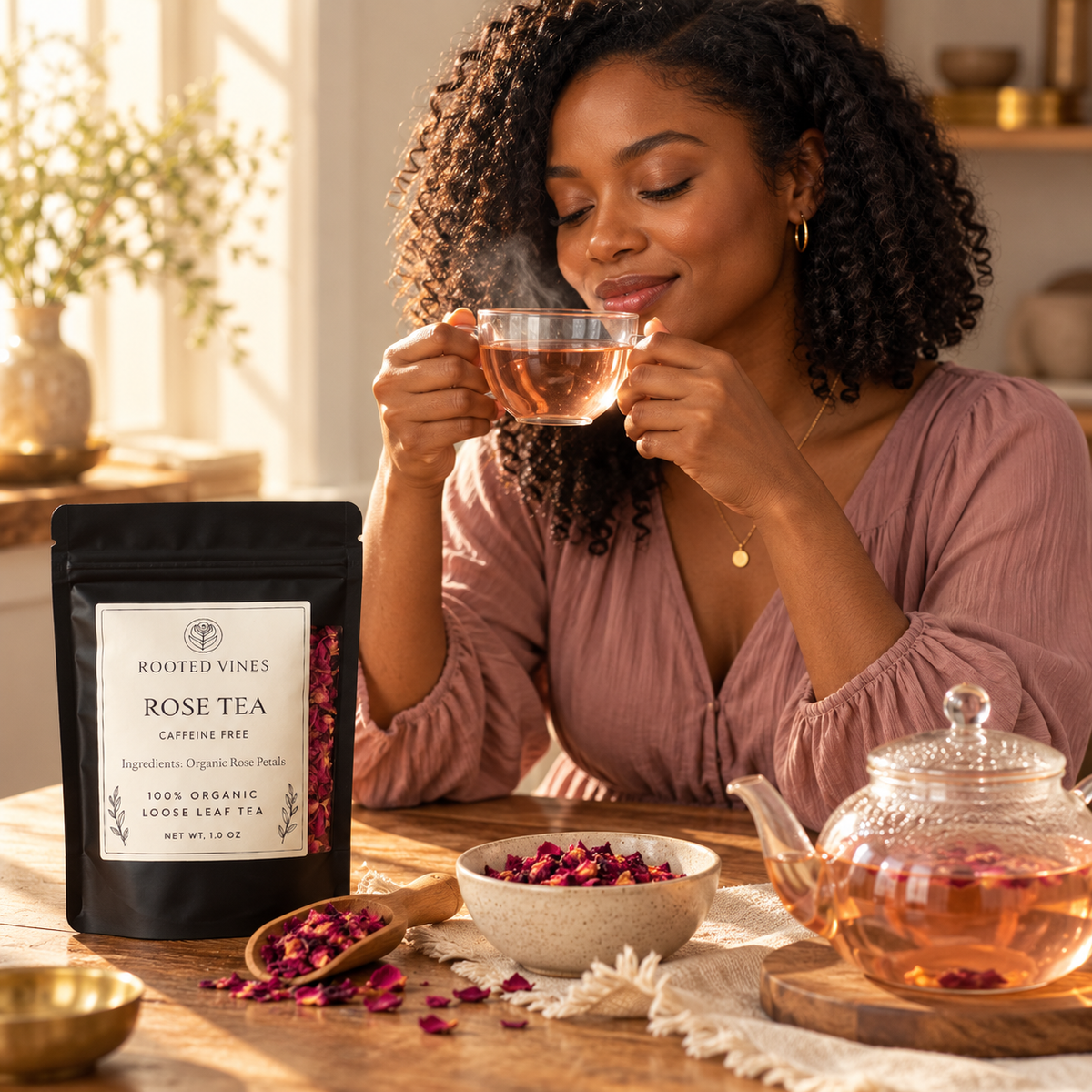 Organic Dried Rose Petals 07 lifestyle ritual