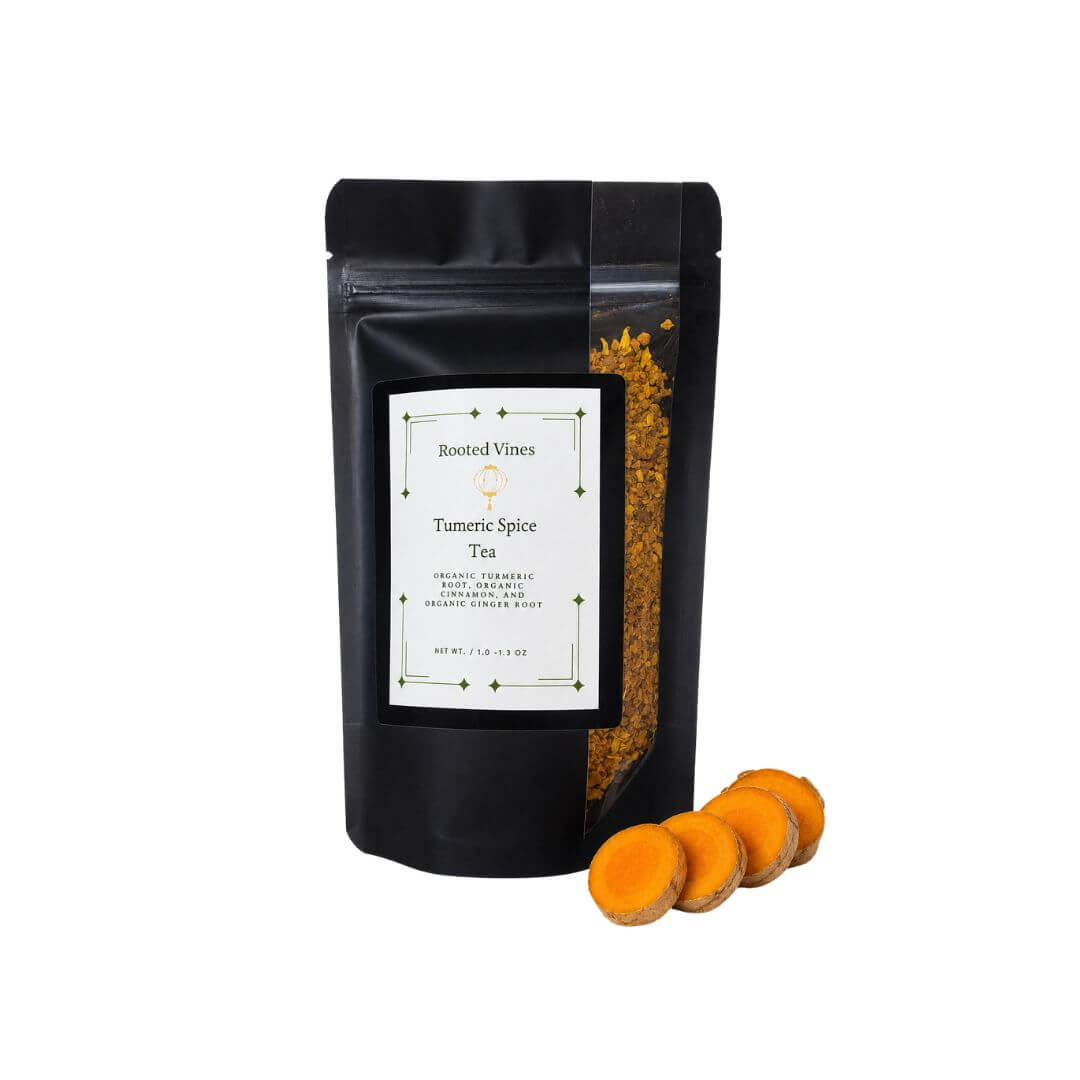 Turmeric Spice Tea | Organic Herbal Loose Leaf Tea | Rooted Vines
