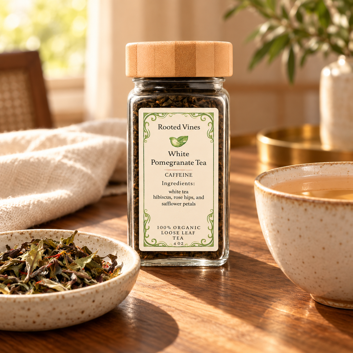 White Pomegranate Tea sampler jar 01 product hero
